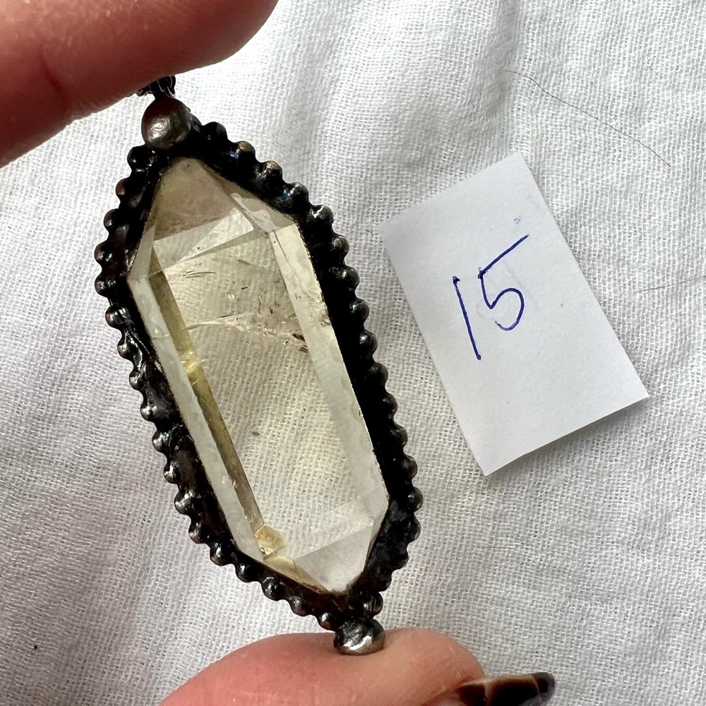* FRESH NEW STOCK! * DT Citrine Chakra Clearing Necklace Pendant - Picture 13 of 15
